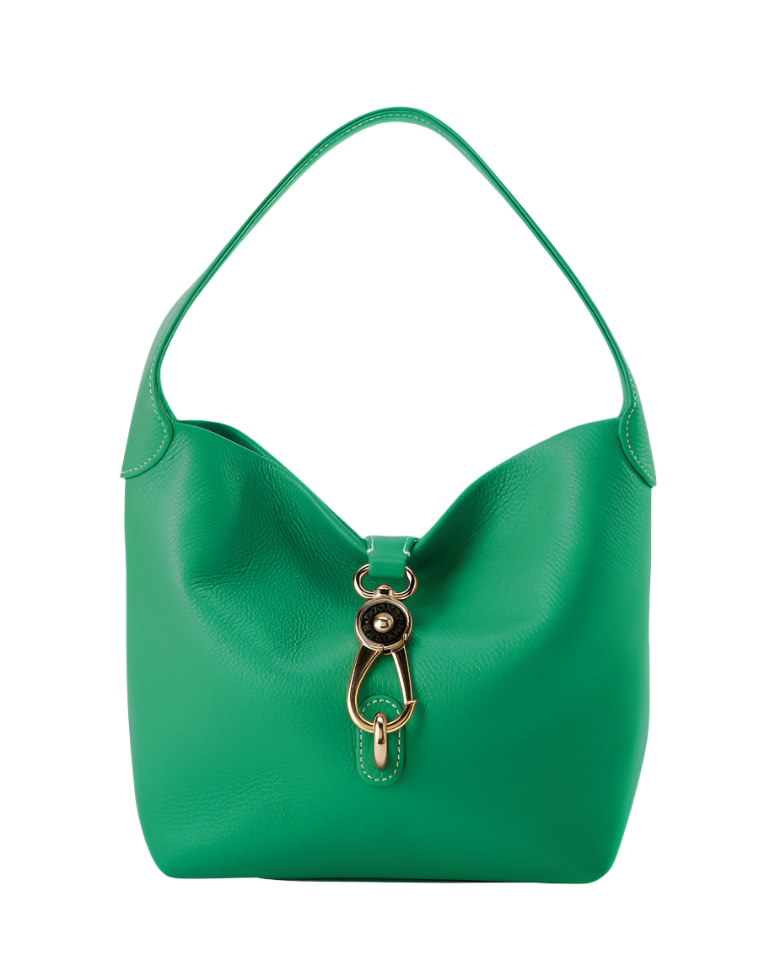 Dooney & Bourke Lucca Leather Logo Lock Hobo Handbag