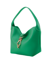 Dooney & Bourke Lucca Leather Logo Lock Hobo Handbag