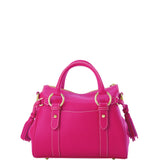 Dooney & Bourke Lucca Leather Satchel Handbag with Pocket