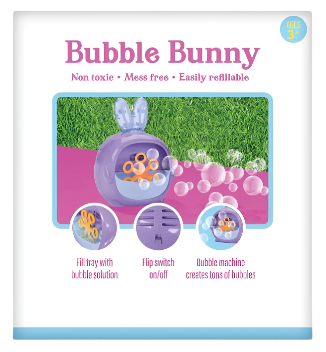 Bubble Mania Bubble Bunny Bubbler Toy