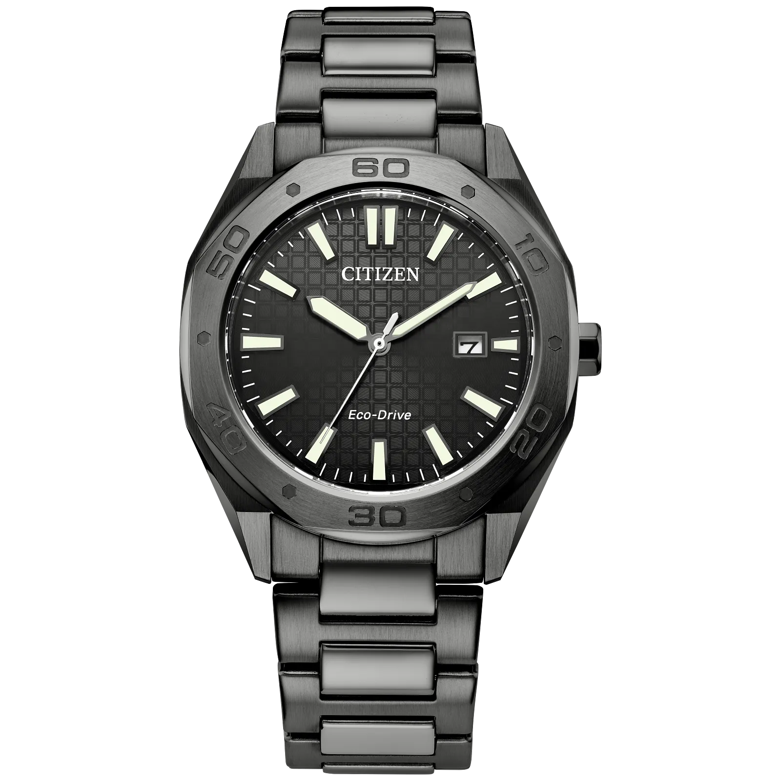 Citizen Mens Odyn Eco-Drive Watch - Gray-Tone Stainless Steel Bracelet