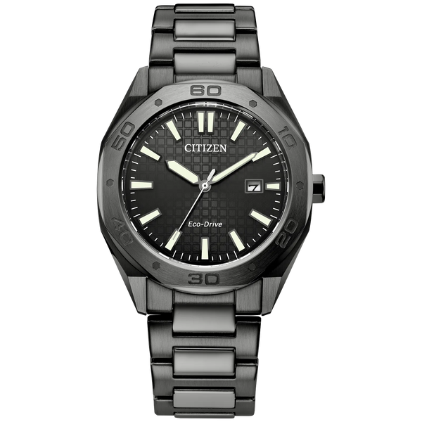 Citizen Mens Odyn Eco-Drive Watch - Gray-Tone Stainless Steel Bracelet