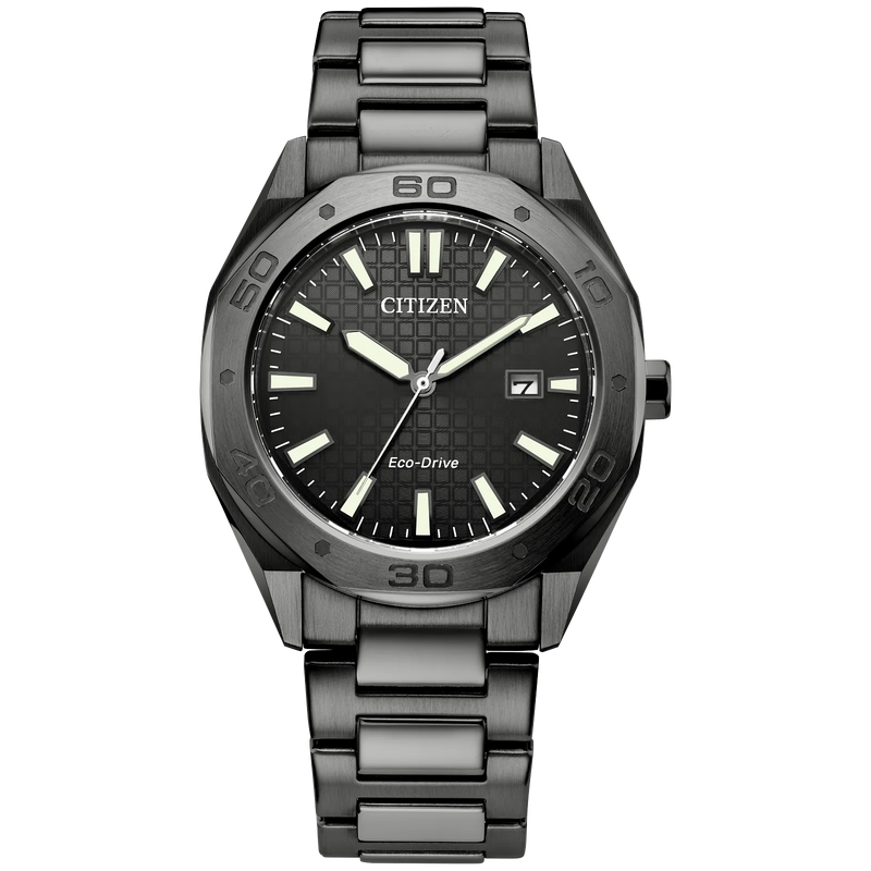 Citizen Mens Odyn Eco-Drive Watch - Gray-Tone Stainless Steel Bracelet