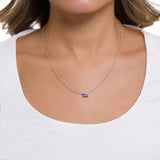 Athra Americana Flag Pendant Necklace