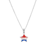 Athra Americana Star Pendant Necklace