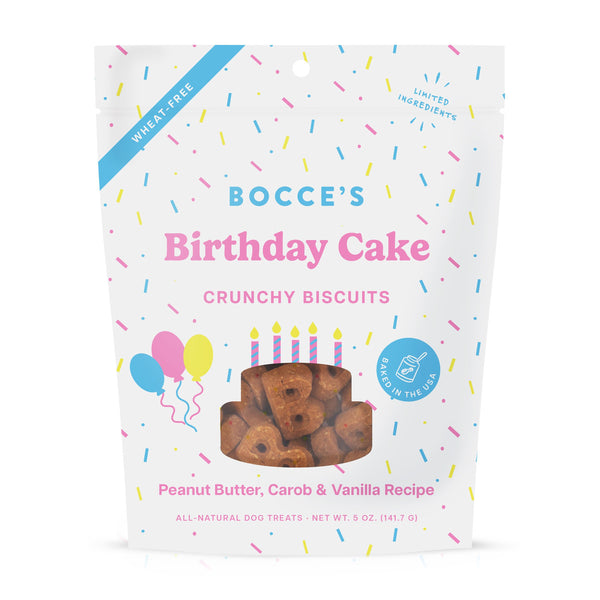 Bocce's Bakery Birthday Cake Biscuits Dog Treats - 5 oz.