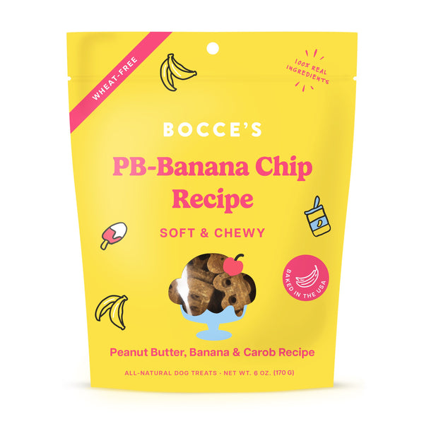 Bocce's Bakery PB-Banana Chip Soft & Chewy Dog Treats - 6 oz.