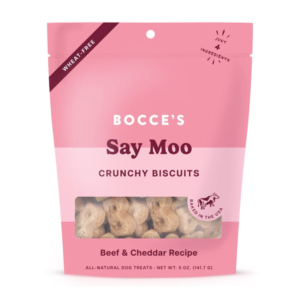 Bocce's Bakery Say Moooo Biscuit Dog Treats - 5 oz.