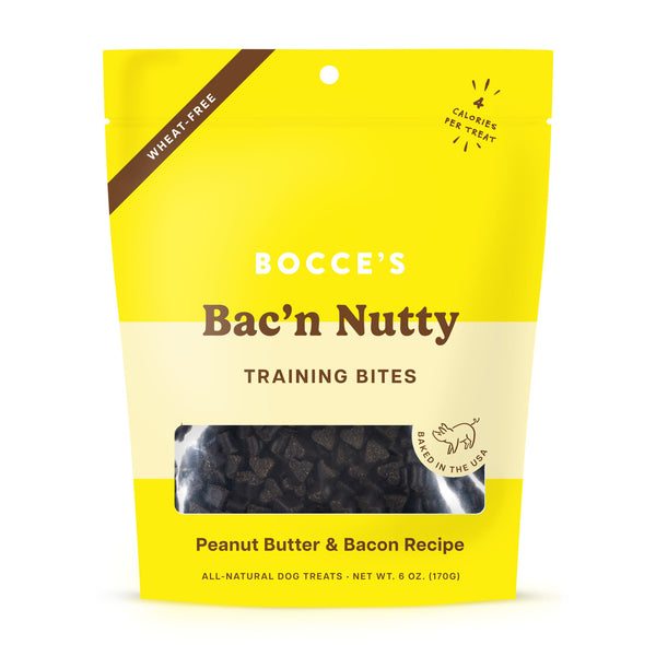 Bocce's Bakery Bac'N Nutty Training Bites Dog Treats - 6 oz.