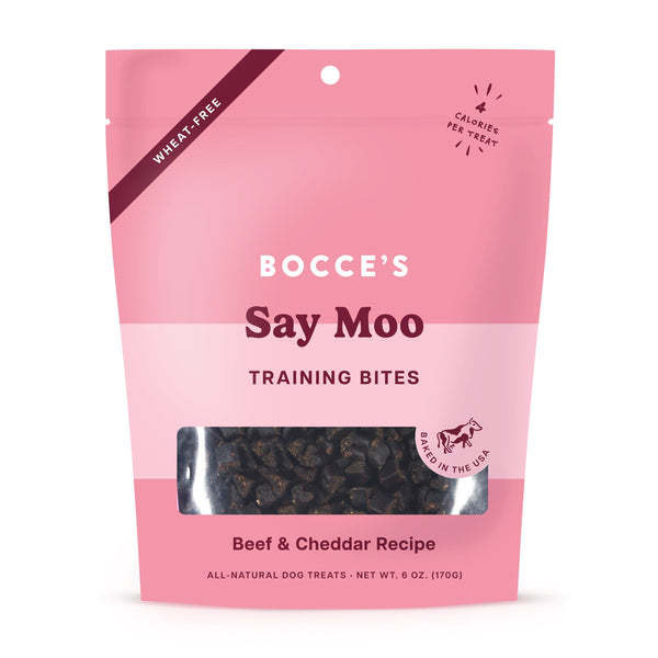 Bocce's Bakery Say MOOOO Training Bites Dog Treats - 6 oz.
