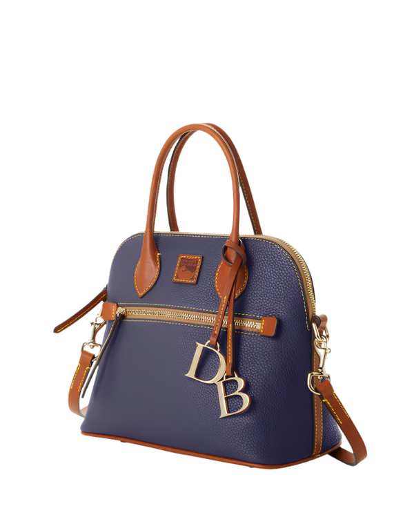 Dooney & Bourke Pebble Grain Domed Satchel Handbag