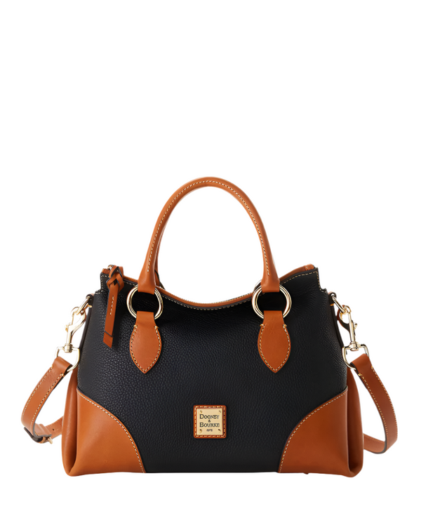 Dooney & Bourke Pebble with Florentine Trim 30 Satchel Handbag