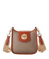 Dooney & Bourke Pebble Turnlock Messenger 20 Crossbody Handbag