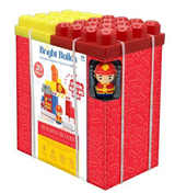 Bright Builds Fire Station Tower 20-Piece Building Blocks Toy Set