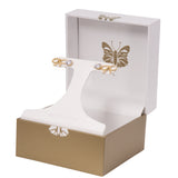 Athra Gold Bow & Stud Earrings Set