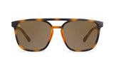 Knockaround Cypress Brightsides Tortoise Shell Frame - Amber Lens - Polarized Sunglasses