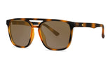 Knockaround Cypress Brightsides Tortoise Shell Frame - Amber Lens - Polarized Sunglasses