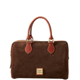Dooney & Bourke Suede Barrel Satchel Handbag