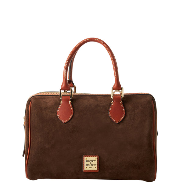 Dooney & Bourke Suede Barrel Satchel Handbag
