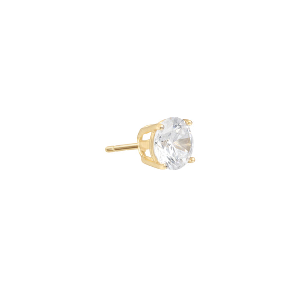 Athra Gold Crystal Stud Earrings