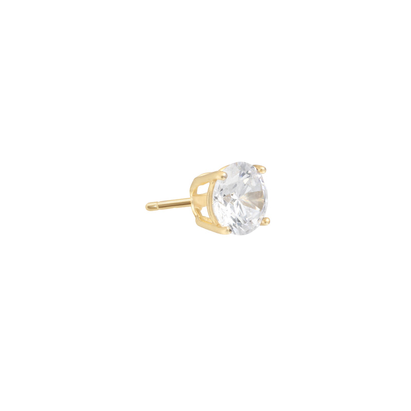 Athra Gold Crystal Stud Earrings