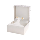 Athra Gold Crystal Stud Earrings
