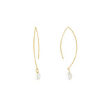 Athra Gold Pearl Drop Earrings