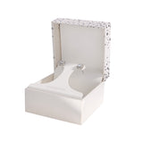 Athra Silver Square Stud Earrings