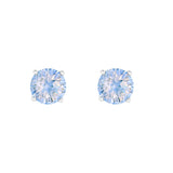 Athra Boxed Sterling Silver 6mm Starlight Cubic Zirconia Solitare Stud Earrings
