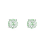Athra Boxed Sterling Silver 6mm Starlight Cubic Zirconia Solitare Stud Earrings