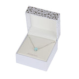 Athra Boxed Sterling Silver 16+2" 8mm Starlight Cubic Zirconia Solitare Necklace
