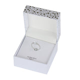 Athra Boxed Sterling Silver 8mm Starlight Cubic Zirconia Ring - Size 7