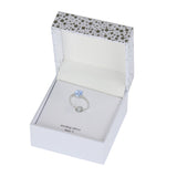 Athra Boxed Sterling Silver 8mm Starlight Cubic Zirconia Ring - Size 7