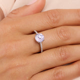 Athra Boxed Sterling Silver 8mm Starlight Cubic Zirconia Ring - Size 7