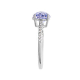 Athra Boxed Sterling Silver 8mm Starlight Cubic Zirconia Ring - Size 7