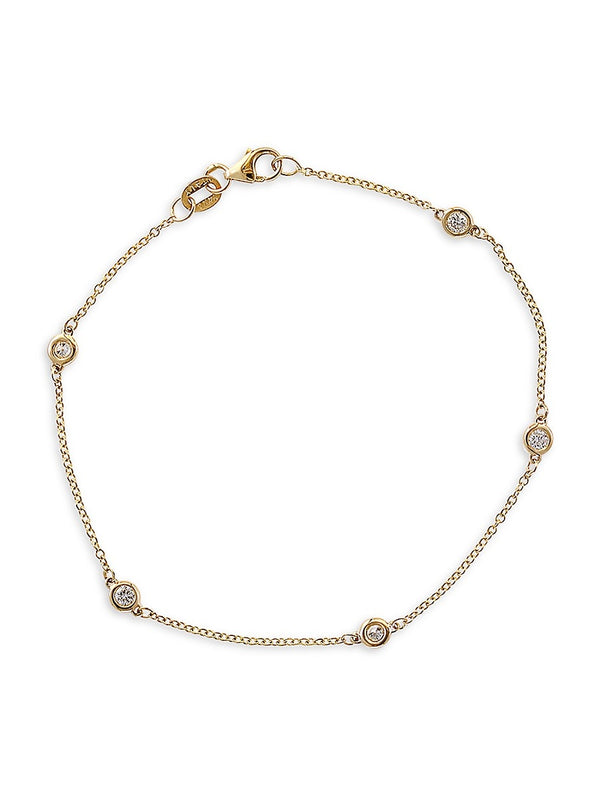 Effy 14K Yellow Gold Diamond Bracelet