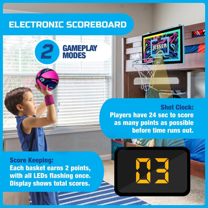 Jesser Hoop Over The Door Mini Basketball Hoop