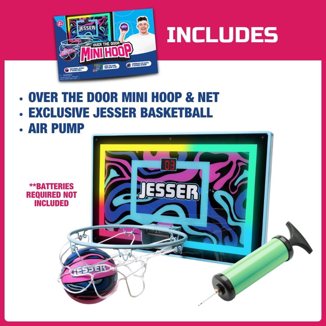 Jesser Hoop Over The Door Mini Basketball Hoop