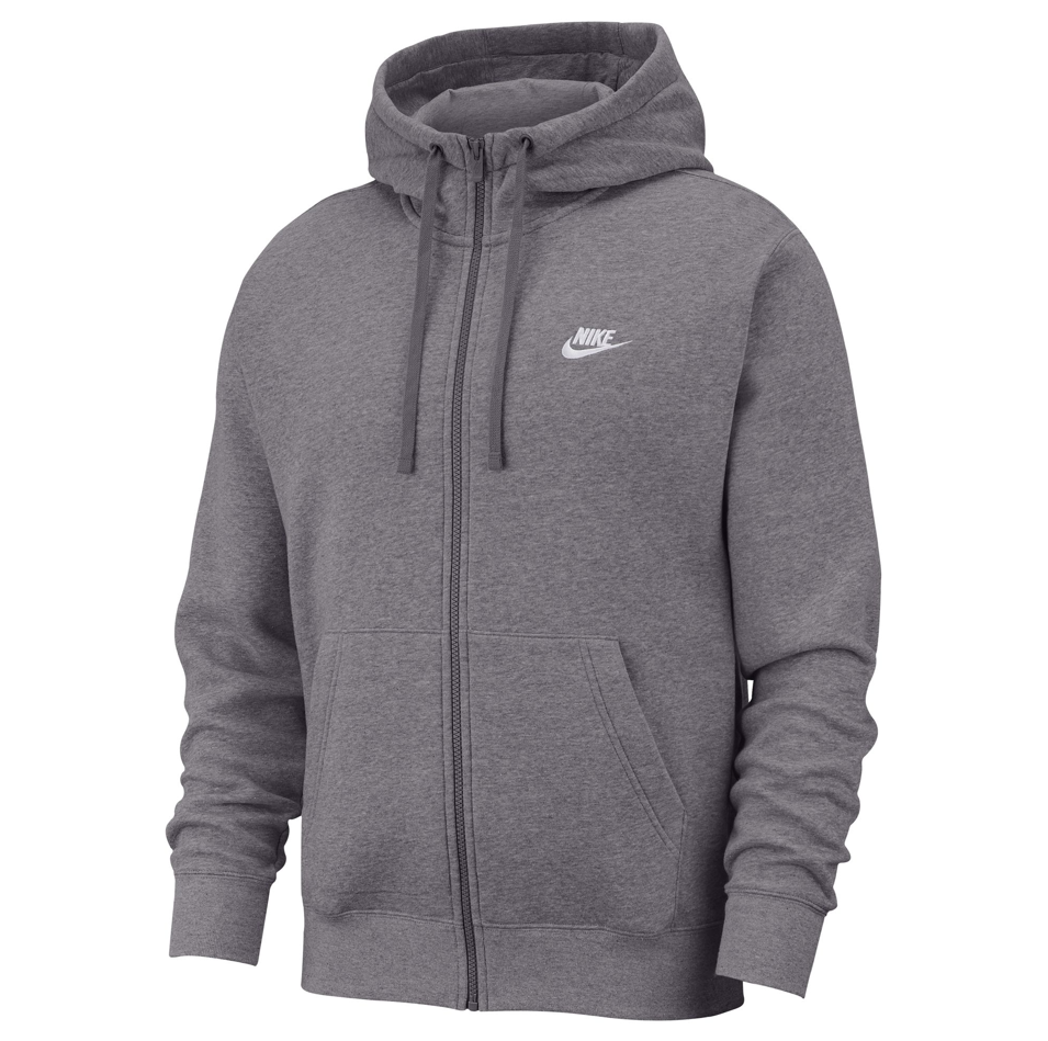 Nike Mens Sportswear Club Fleece Full Zip Hoodie Sweatshirt ShopCGX