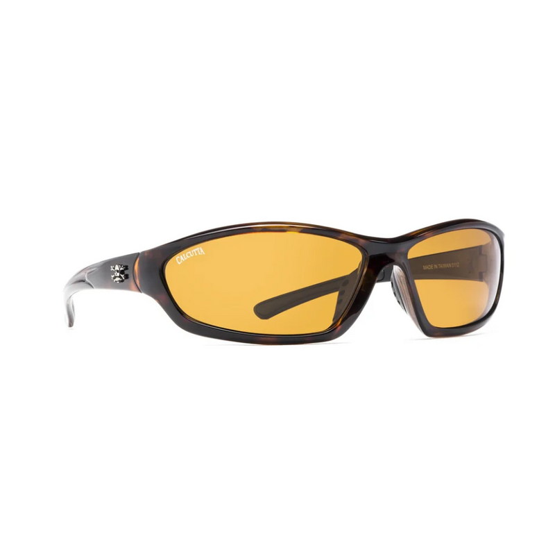 Calcutta Bowman Tortoise Frames - Amber Lens - Polarized Sunglasses