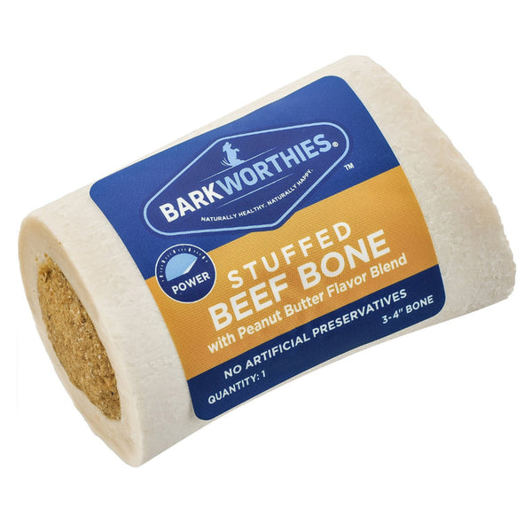 Barkworthies 3-4" Shin Bone Stuffed with Peanut Butter