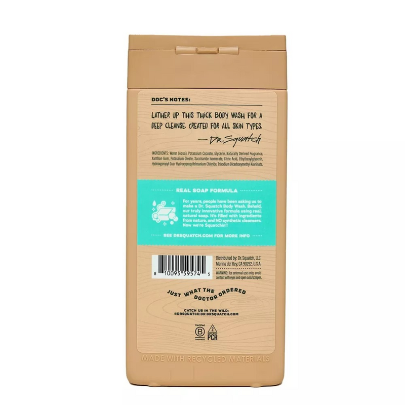 Dr. Squatch Coconut Castaway Body Wash - 14 oz.