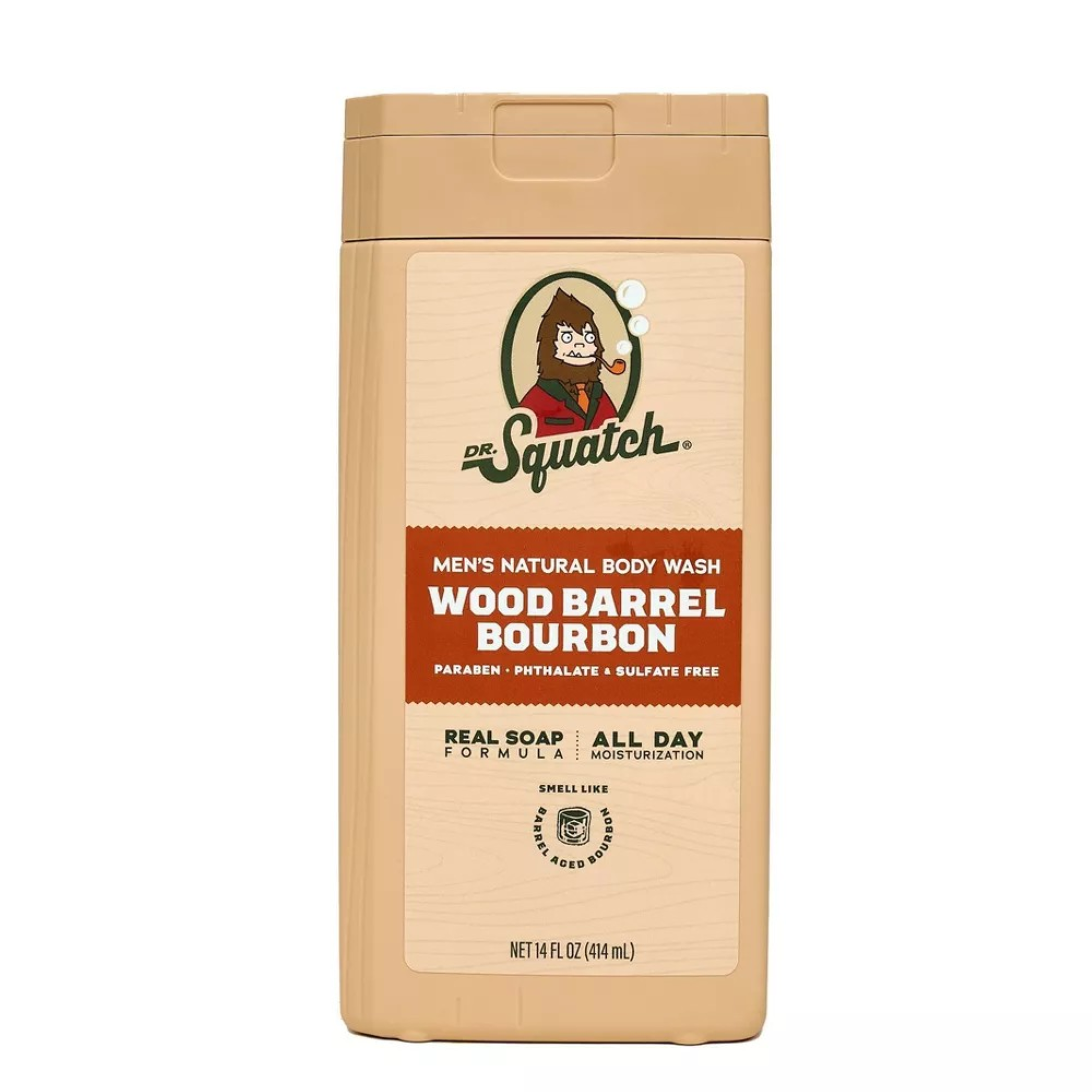 Dr. Squatch Wood Barrel Bourbon Body Wash - 14 oz.