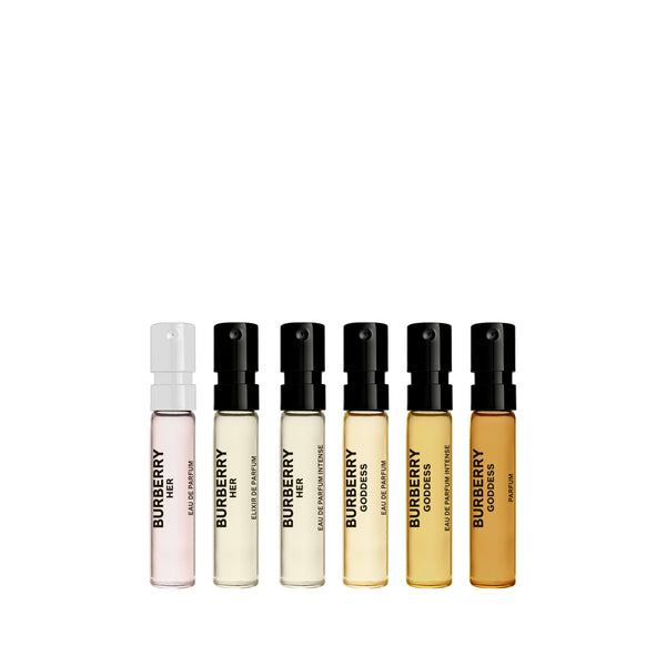 Burberry Womens Fragrance Coffret 6-Vial Gift Set