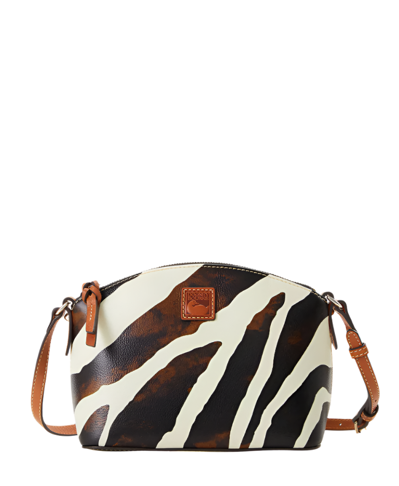 Dooney Bourke Zebra Leather Suki Crossbody Handbag ShopCGX