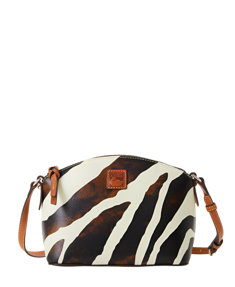 Dooney & Bourke Zebra Leather Suki Crossbody Handbag