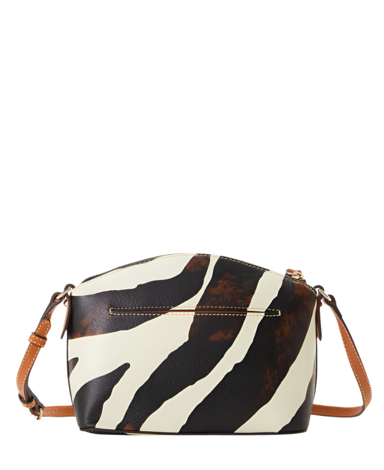 Dooney & Bourke Zebra Leather Suki Crossbody Handbag