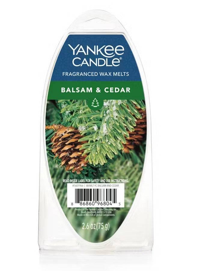 Yankee Candle Wax Melt Pack - Balsam & Cedar