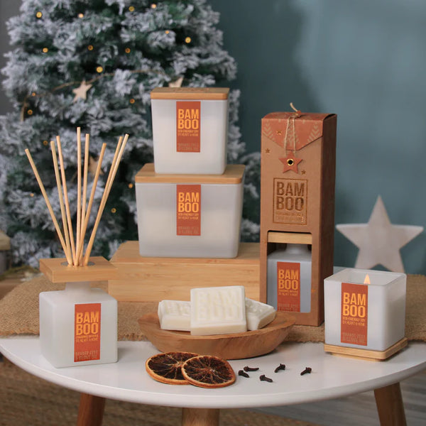 Heart & Home Bamboo Orange Zest & Clove Oil Large Candle