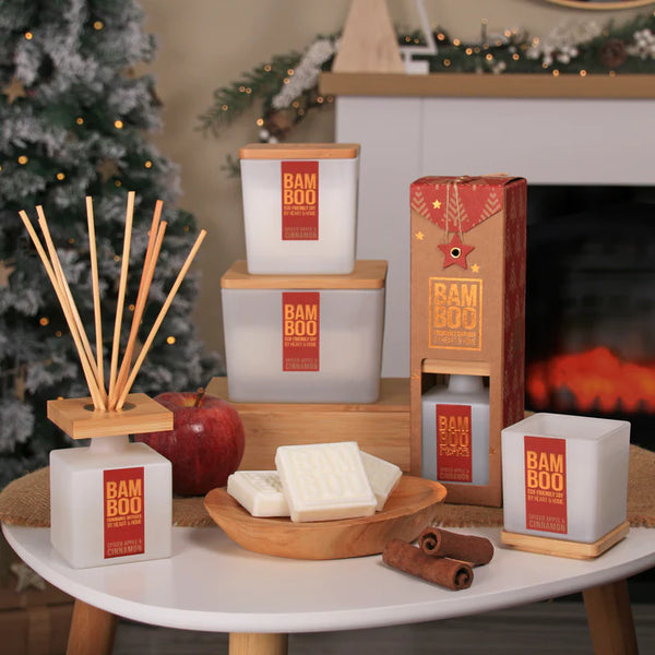 Heart & Home Bamboo Spiced Apple & Cinnamon XL Centerpiece Candle